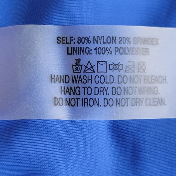 🌟 NWT NICOLE MILLER Royal Blue Halter Plunge Swimwear Women's Size 8  Shirred - Picture 14 of 14